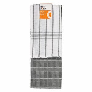Set De Limpiones Quianti Galleta Gris FREE HOME 2 Piezas