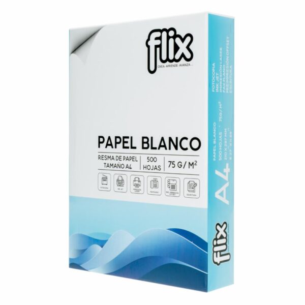 Resma De Papel Bon A4 FLIX 75 G - Imagen 3