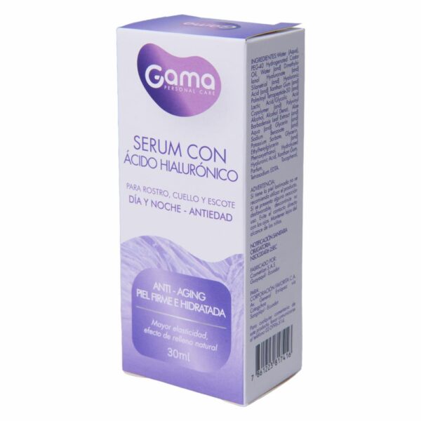 Sérum Facial Antiedad Con Ácido Hialurónico Para Día Y Noche GAMA 30 Ml