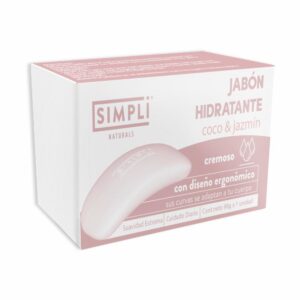 Jabón En Barra Cremoso Hidratante Coco Y Jazmín SIMPLI 90 G