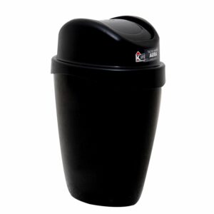 Tacho De Basura Vaivén Aura Negro CASA PICA 10 Litros