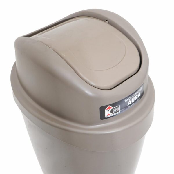Tacho De Basura Vaivén Aura Café Camel CASA PICA 10 Litros - Imagen 2