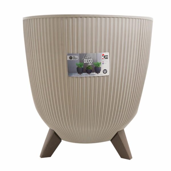 Macetero Deco Lines Alto Beige CASA PICA 24 Litros