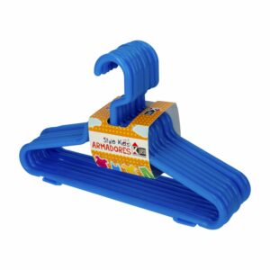 Armador De Ropa Infantil Color Celeste CASA PICA 8 Piezas