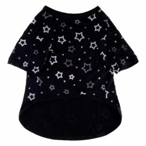Pijama Para Perro Color Negro Con Estrellas WELLMAN Talla Grande