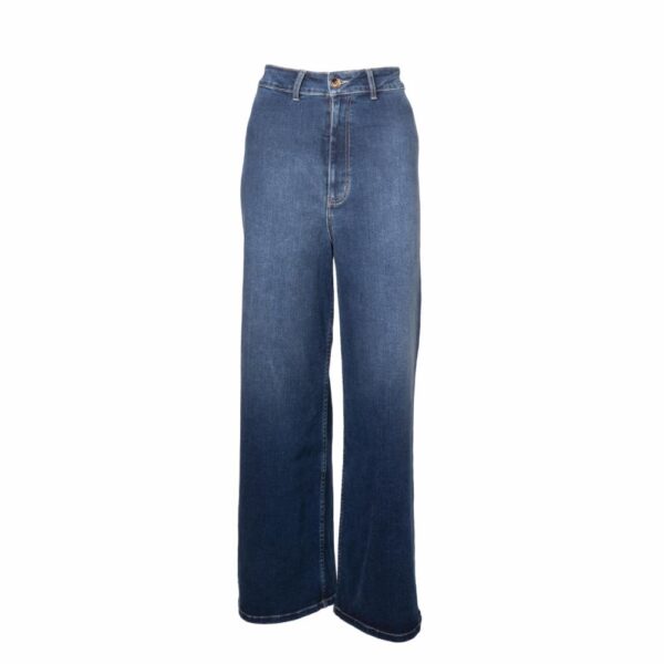 Pantalón Jean Basta Ancha Sin Costura BLACK POINT - Imagen 4