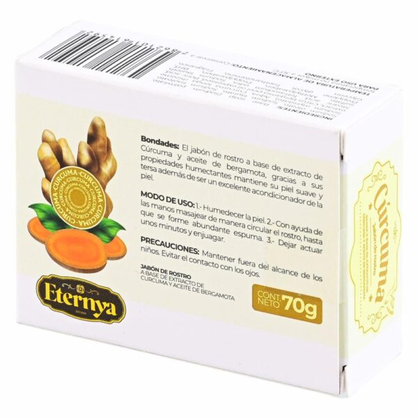 Jabón Facial De Cúrcuma ETERNYA 70 G - Imagen 2