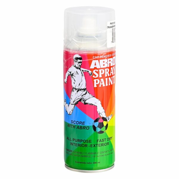 Pintura En Spray Transparente ABRO 400 Ml