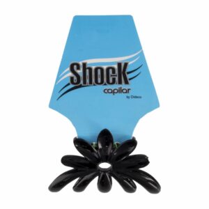 Pinza Caiman Flor Color Negro SHOCK Unidad