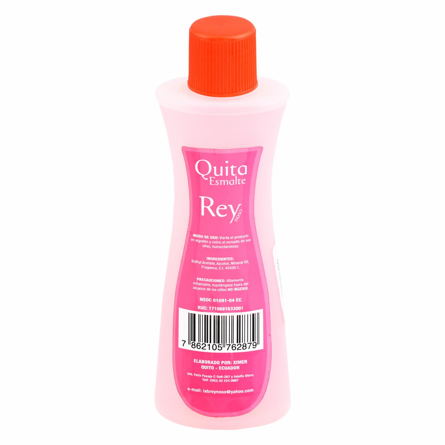 Quita Esmalte Flor De Fresa REY 135 Ml