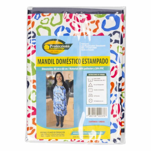 Mandil De Lona Estampada Cocina 60 X PROTECZIONA Unidad
