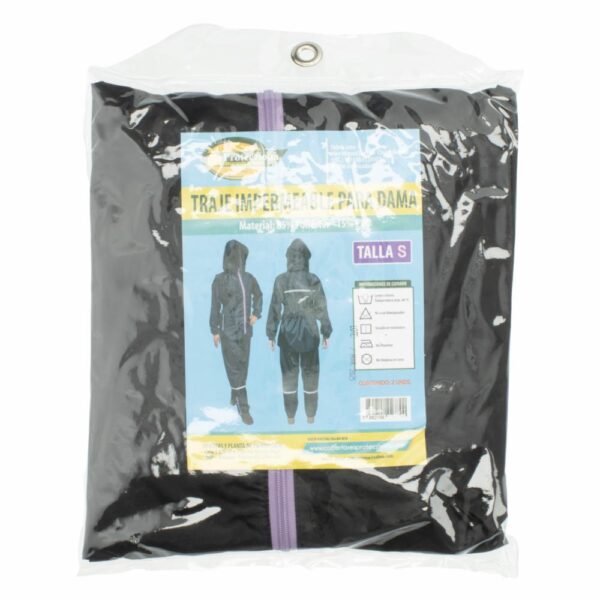 Traje Impermeable Negro Para Dama PROTECZIONA