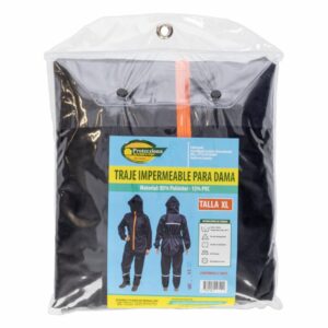 Traje Impermeable Negro Para Dama PROTECZIONA