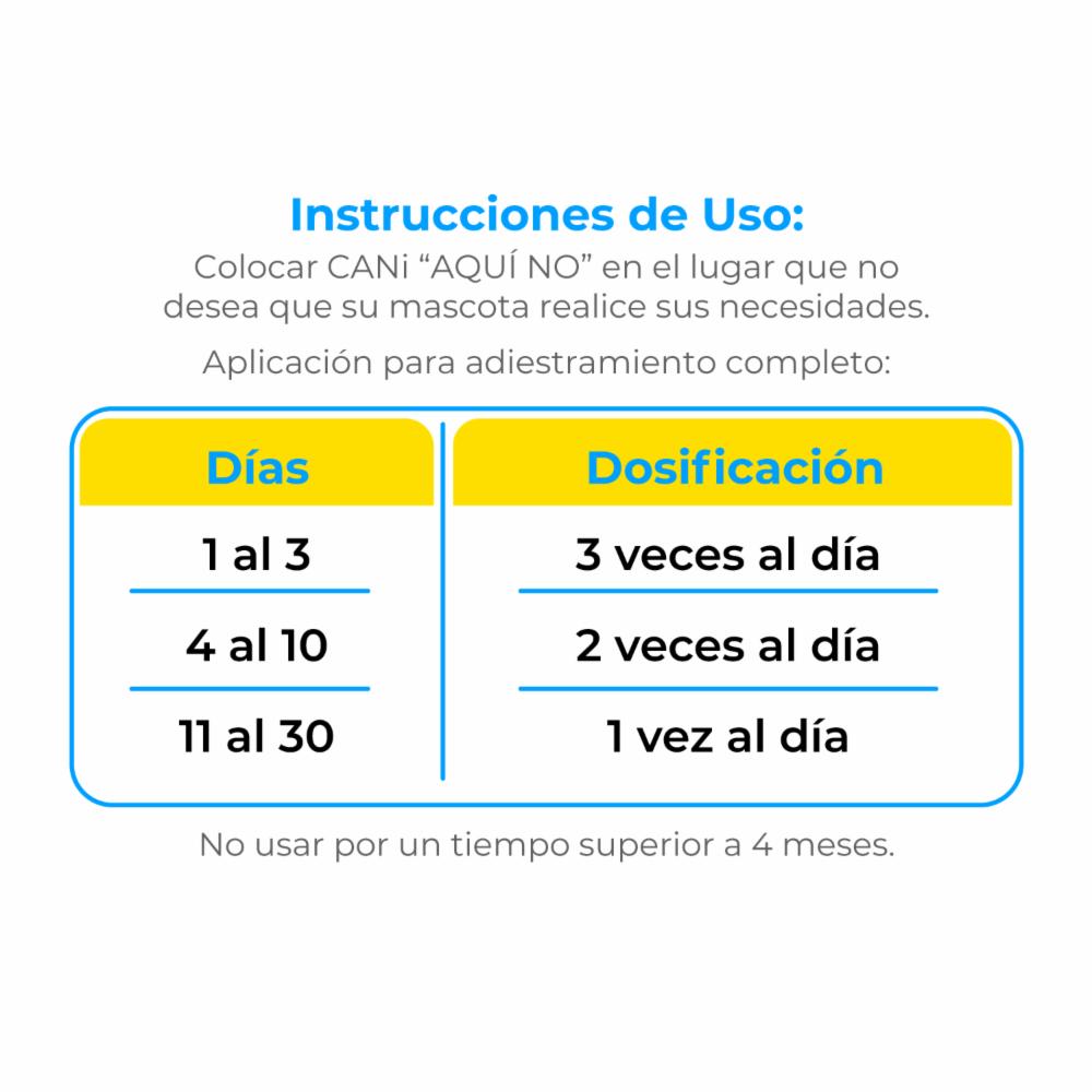 Educador Canino Aquí No Puede Hacer Sus Necesidades 100% Eficaz CANI 100 Ml - Imagen 2