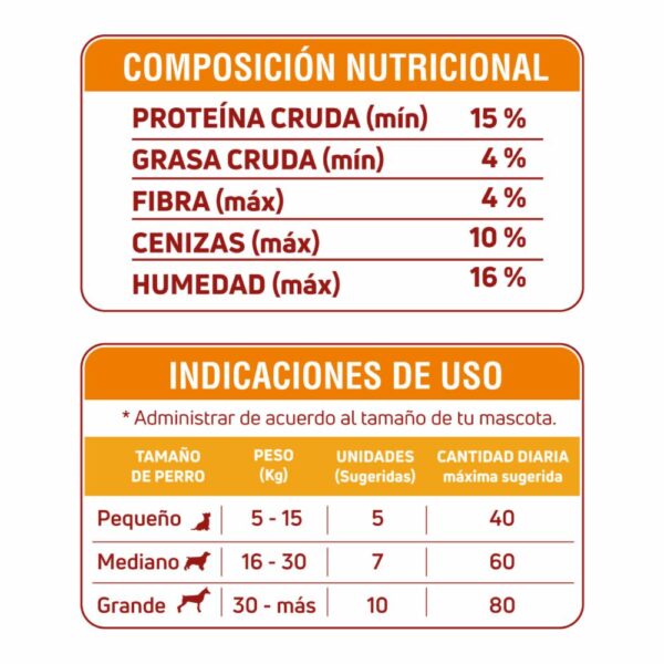 Galletas Para Perros Fortalecimiento Inmunológico Todas Las Razas Y Edades Sabor A Frutos Tropicales CANI SNACKS 200 G - Imagen 2