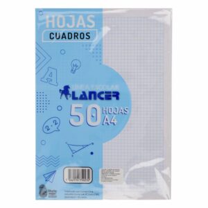 Hojas A Cuadros A4 LANCER 50 Uds
