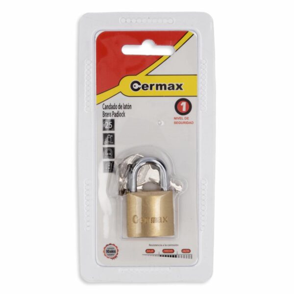 Candado Plano CERMAX 25 MM