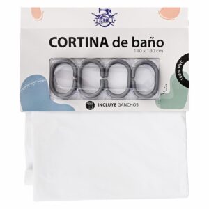 Cortina De Baño Llana Blanca GMC
