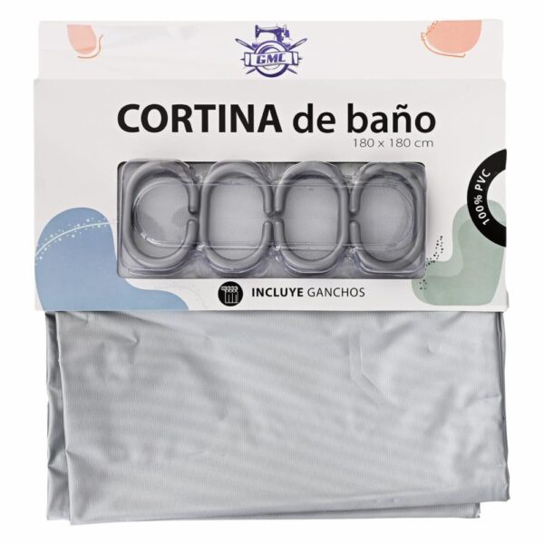 Cortina De Baño Llana Aqua GMC - Imagen 3