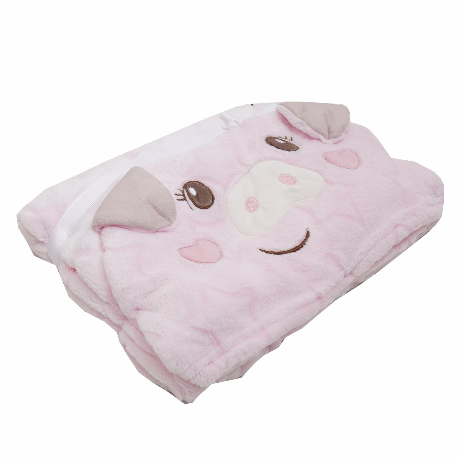 Cobija De Cuna Cerdita Rosa FREE HOME 110X75 Cm - Imagen 2