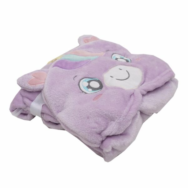 Cobija De Cuna Unicornio Lila FREE HOME 110X75 Cm - Imagen 2