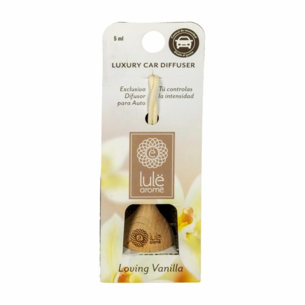 Difusor Ambiental Para Auto Fragancia Loving Vainilla LULË AROMË 5 Ml