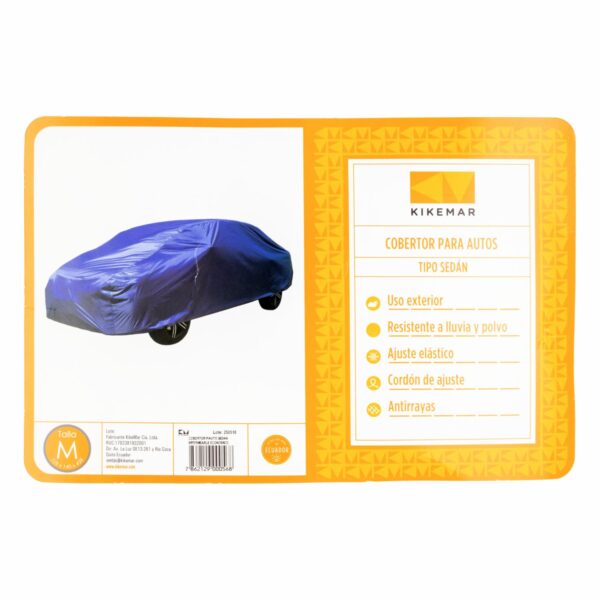 Cobertor Impermeable Económico Vehículos Sedan KIKEMAR Universal - Imagen 3