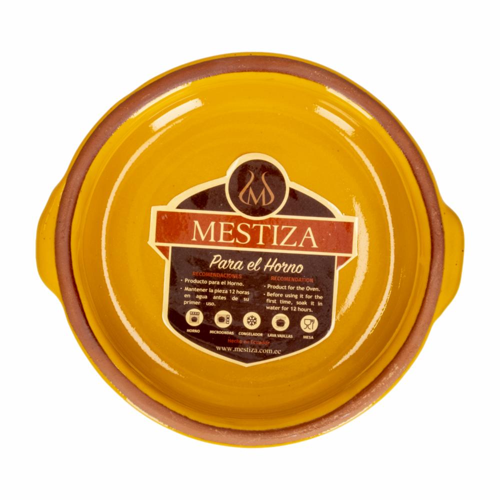 Cazuela Con Asa Mostaza Miel MESTIZA 17 Cm - Imagen 2