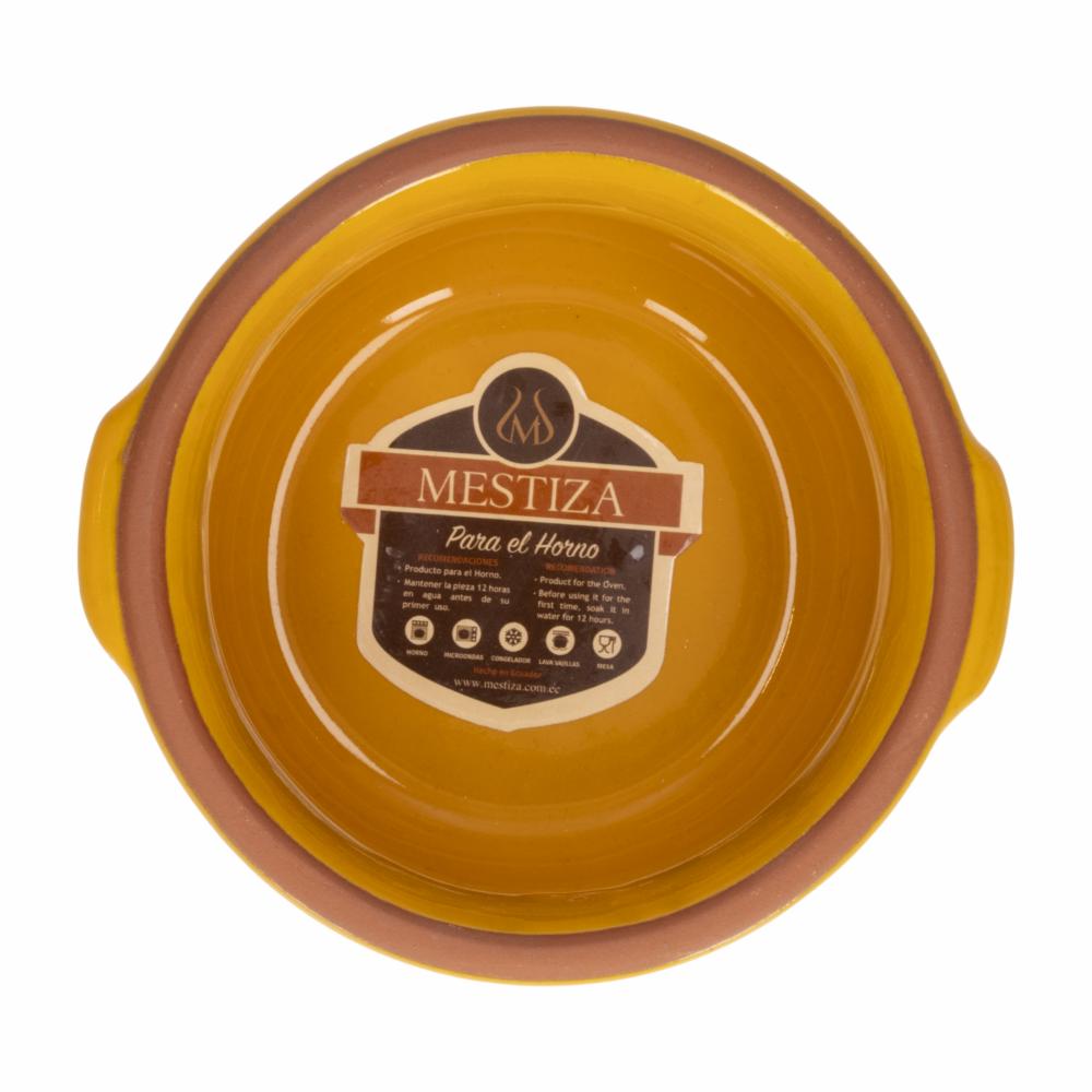 Cacerola Con Asa Mostaza Miel MESTIZA 13 Cm - Imagen 2