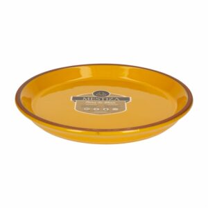 Plato Alfarero Mostaza Miel MESTIZA 25 Cm