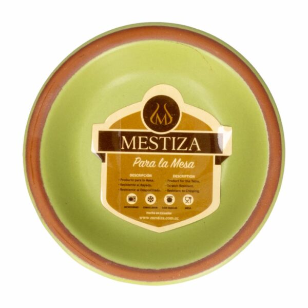 Salsero Alfarero Oliva Mate MESTIZA 10 Cm - Imagen 2