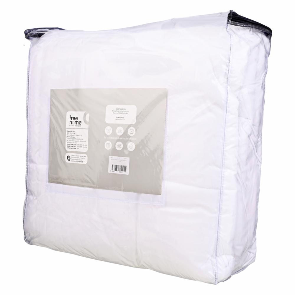 Duvet Rellano Embosado Blanco FREE HOME 1 Plazas Y 1/2 - Imagen 2