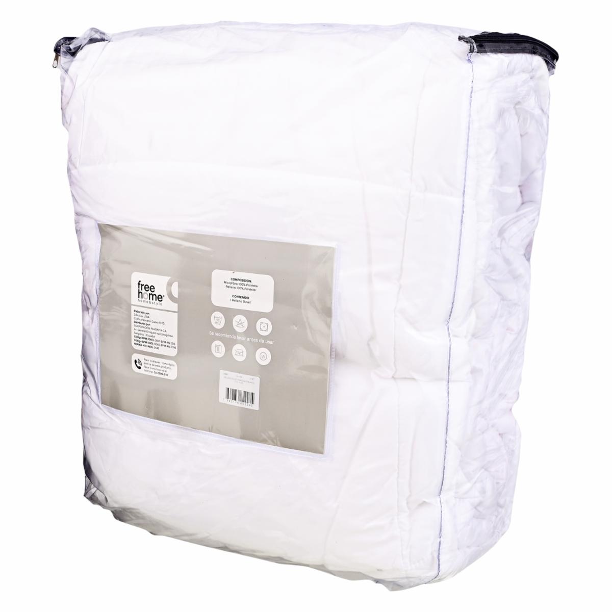 Duvet Rellano Embosado Blanco FREE HOME 2 Plazas Y 1/2