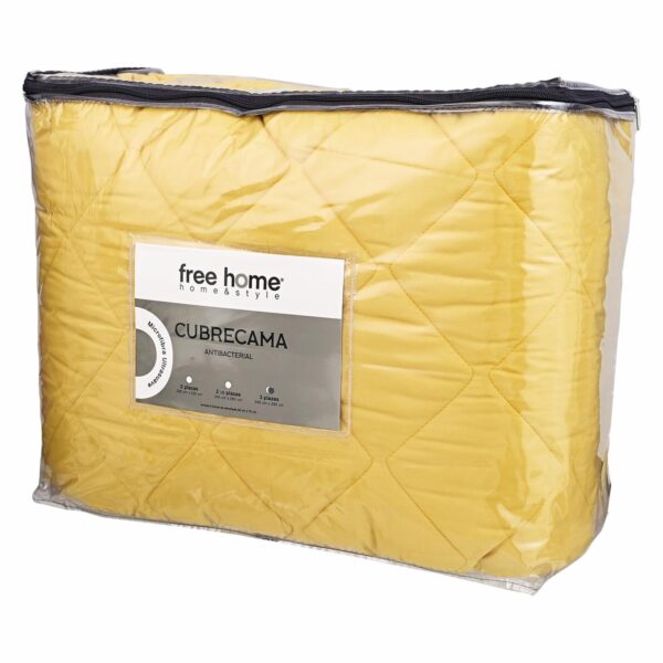 Cubrecama Microfibra Beige FREE HOME - Imagen 3