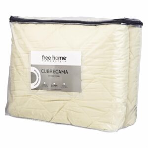 Cubrecama Microfibra Beige FREE HOME