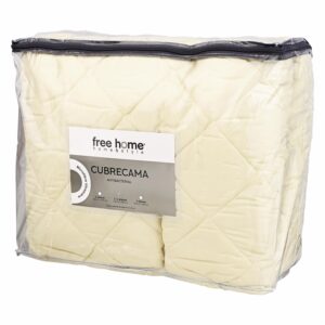 Cubrecama Microfibra Beige FREE HOME