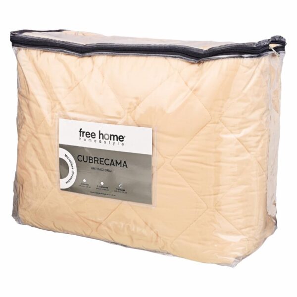 Cubrecama Microfibra Durazno FREE HOME - Imagen 2