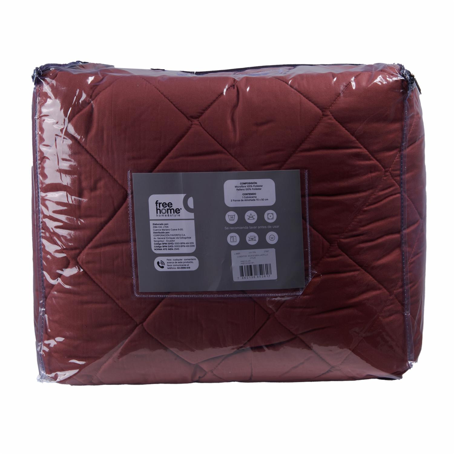 Cobertor Microfibra Ladrillo FREE HOME - Imagen 2