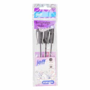 Bolígrafo Punta Fina Color Negro 7 Milímetros JEFF Unidad