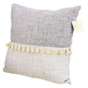 Cojín Gris Fleco POMAROSA 45 X 45 Cm