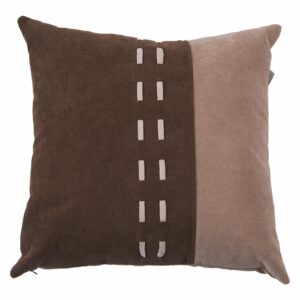 Cojín Con Cierre Franjas Café Con Habano POMAROSA 45 X 45 Cm