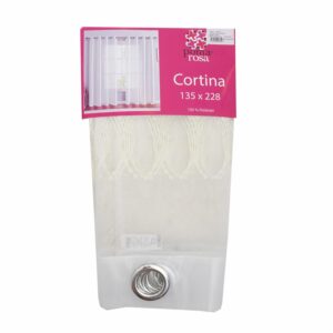 Cortina Visillo Bordado POMAROSA 228 X 135 Cm