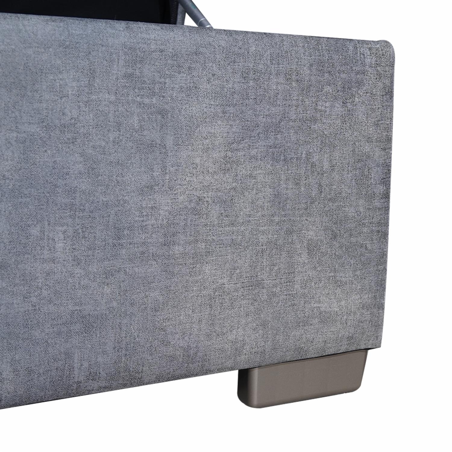 Ottoman Baúl Astra Gris CHAIDE 70 X 50 X 45 Cm - Imagen 5