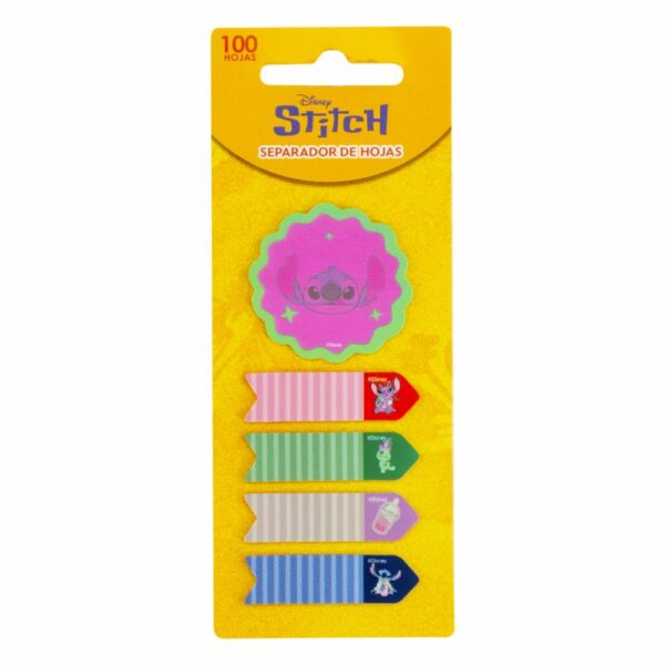 Separador De Hojas Diseño Stitch Surtidas DISNEY 100 Hojas