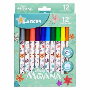 Marcadores De Colores Moana DISNEY 12 Piezas