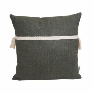Cojín Dusty Green Knited Rope KÁLIDO 45 Cm