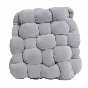 Cojín Square Knot Gris KÁLIDO 36 Cm