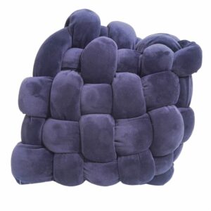 Cojín Square Knot Azul KÁLIDO 36 Cm