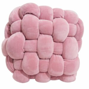 Cojín Square Knot Rosa KÁLIDO 36 Cm