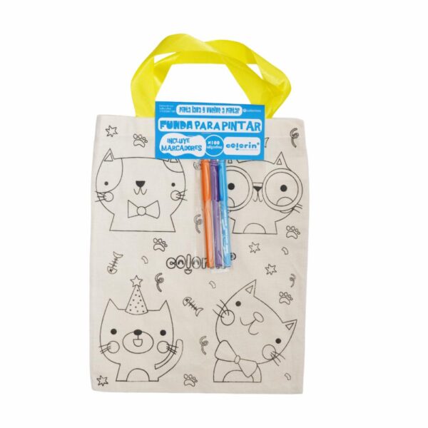 Píntalo Funda Creativo COLORIN Gatos